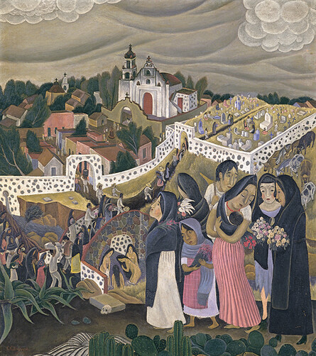 Kitagawa Tamiji, Memorial Services in the Cemetery in Tlalpan. 1930 Nagoya City Art Museum 