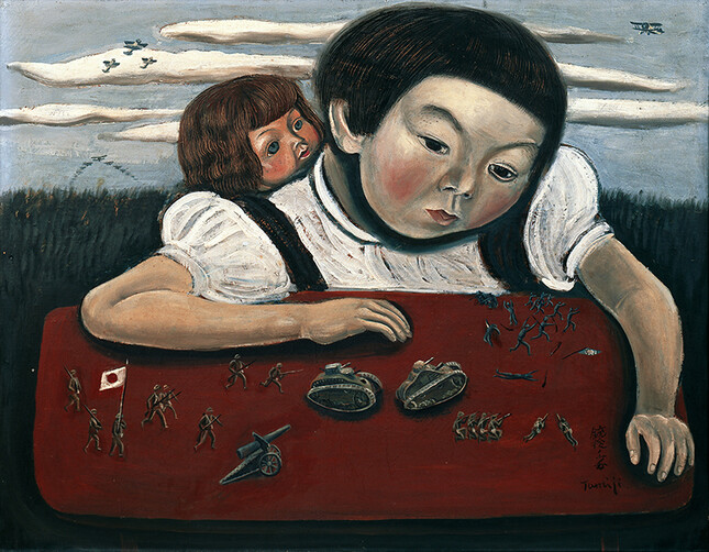 Kitagawa Tamiji, Lead Soldiers (A Girl on the Home Front). 1939 Private collection  