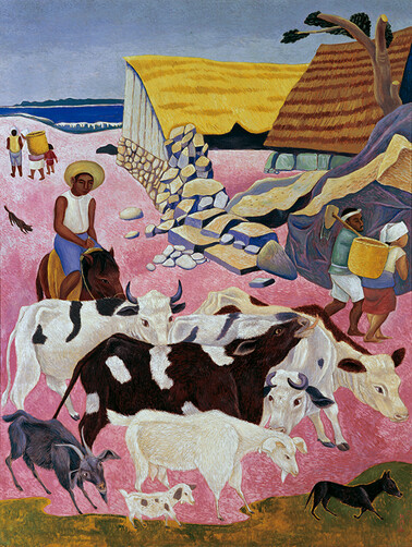 Kitagawa Tamiji, Farming and Fishing. 1943 Museum of Contemporary Art Tokyo